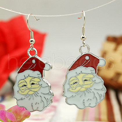 Fashion Earrings for Christmas EJEW-JE00365-04-1