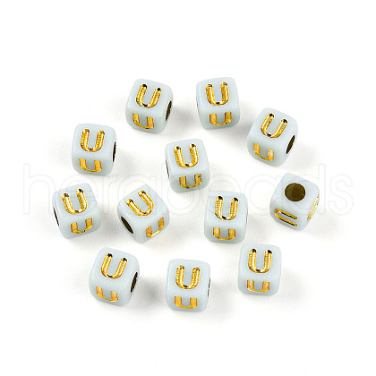 Plating Acrylic Beads OACR-N140-01C-U-1