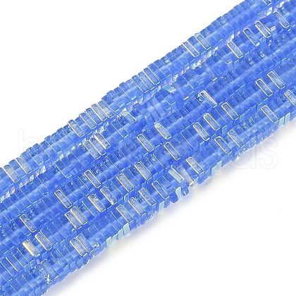 Electroplate Glass Beads Strands GLAA-B023-01A-08-1
