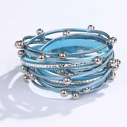 PU Leather Multi-layered Bracelets WG13214-08-1