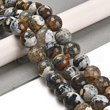 Natural Fire Crackle Agate Beads Strands G-L595-A02-01D-1