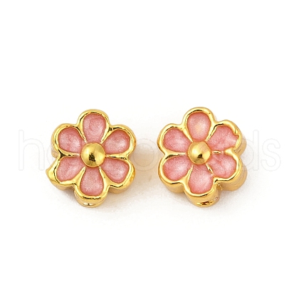 Brass Enamel Beads KK-Q081-10A-MG-1