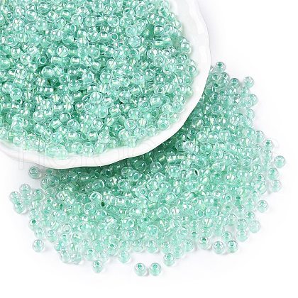 6/0 Transparent Inside Colours Glass Seed Round Beads X1-SEED-N006-004C-1