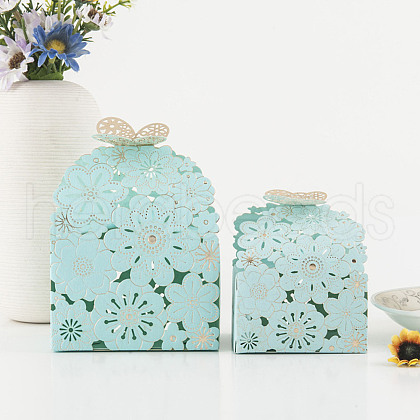 Hollow Floral Paper Gift Box BOHO-PW0001-096A-04-1