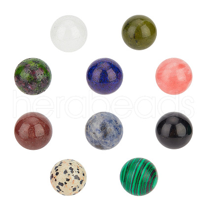 Natural & Synthetic Gemstone Round Beads G-NB0003-86C-1