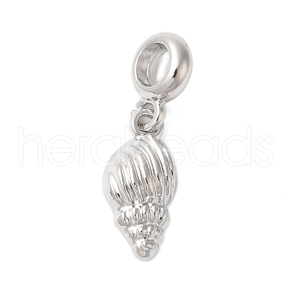Rack Plating Alloy European Dangle Charms PALLOY-S189-32P-1