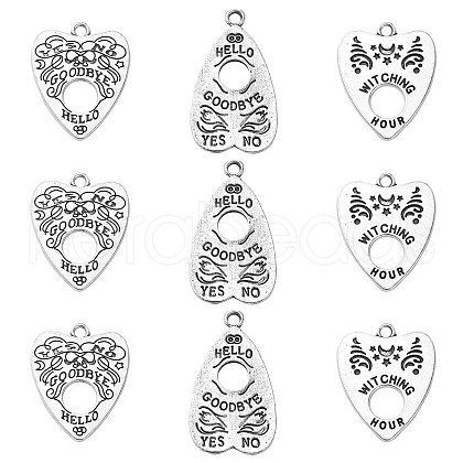 30Pcs 3 Styles Tibetan Style Alloy Pendants TIBEP-CJ0003-12-1