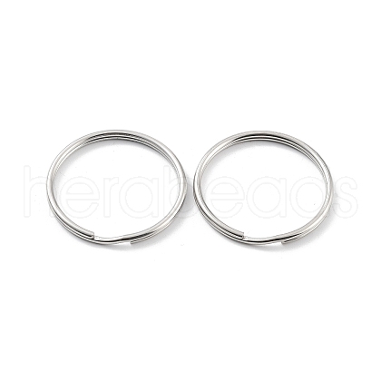 Non-Tarnish 304 Stainless Steel Split Key Rings STAS-Q314-02E-P-1