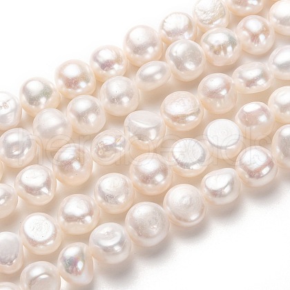 Natural Cultured Freshwater Pearl Beads Strands PEAR-L033-55-01-1