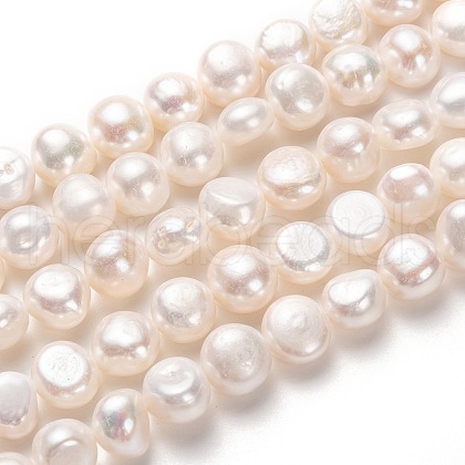 Natural Cultured Freshwater Pearl Beads Strands PEAR-L033-55-01-1