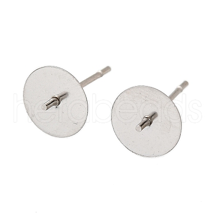 304 Stainless Steel Stud Earring Findings STAS-D370-02P-04-1