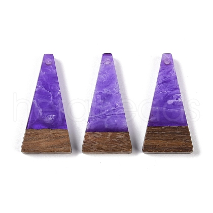 Resin & Wood Pendants WOOD-F015-03E-1