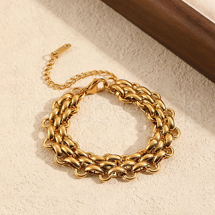 Stylish Vintage Stainless Steel Mesh Chain Bracelets for Women LX7512-1