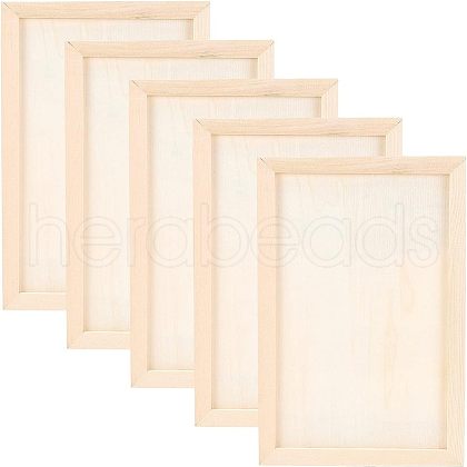 Wood Painting Canvas Panels WOOD-WH0109-07-1