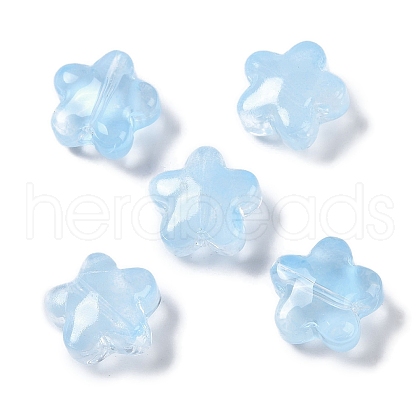 Baking Paint Glass Beads GLAA-S202-10B-1