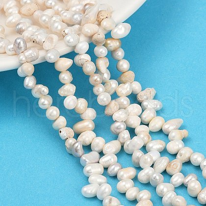 Natural Cultured Freshwater Pearl Beads Strands PEAR-I007-04C-04D-1