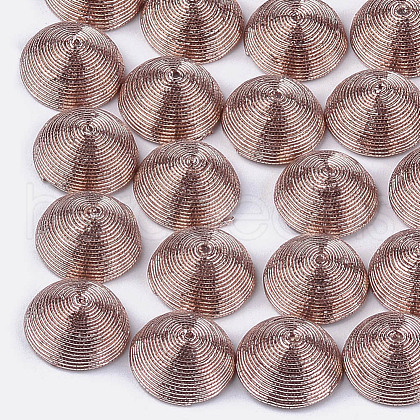 Polyester Thread Fabric Cabochons WOVE-T008-02B-04-1