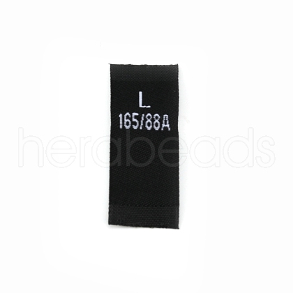 Polyester Clothing Size Labels(L) FIND-WH0003-76E-1