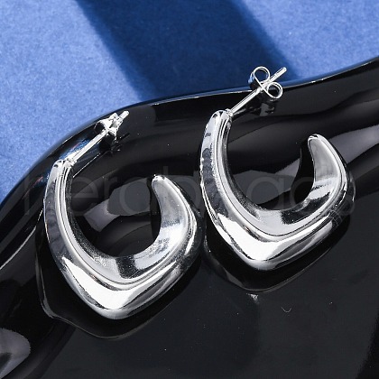 304 Stainless Steel Stud Earrings EJEW-A125-35S-1