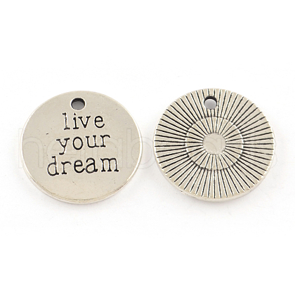 Tibetan Style Alloy Pendants TIBEP-R304-051AS-LF-1