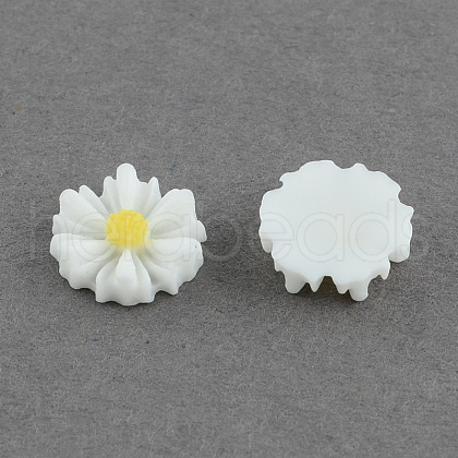 Flatback Hair & Costume Accessories Ornaments Scrapbook Embellishments Resin Flower Daisy Decoden Cabochons CRES-Q102-03-1-1