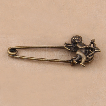 Tibetan Style Alloy Brooches JEWB-N0004-003L-1