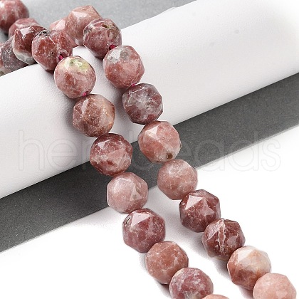 Natural Plum Blossom Jasper Beads Strands G-NH0021-A20-02-1