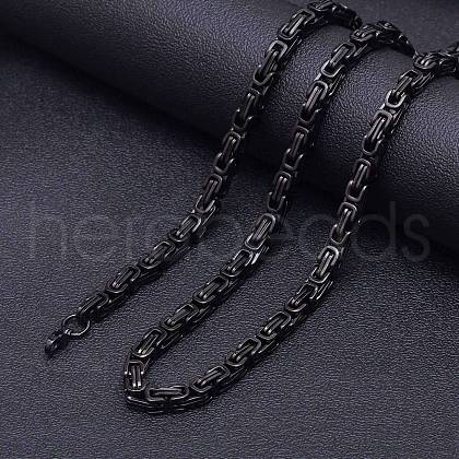Stainless Steel Byzantine Chains Necklaces for Men FS-WG56795-95-1
