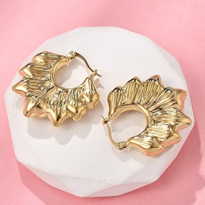 304 Stainless Steel Hoop Earrings EJEW-V016-11G-01-1