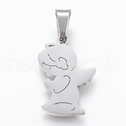 Tarnish Resistant 304 Stainless Steel Pendants X-STAS-F165-39P-1