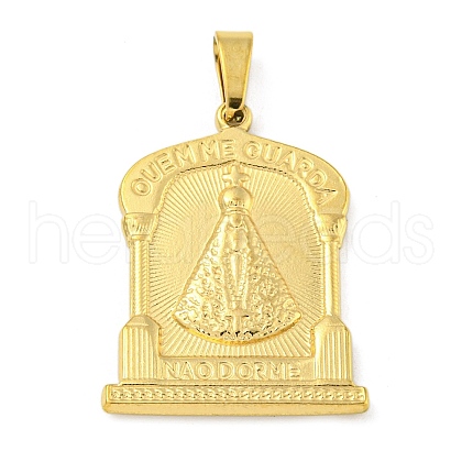 Ion Plating(IP) 304 Stainless Steel Pendants STAS-B071-02H-16G-1