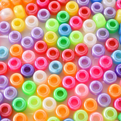 Plastic Pearlized Beads KY-YW0001-09-1