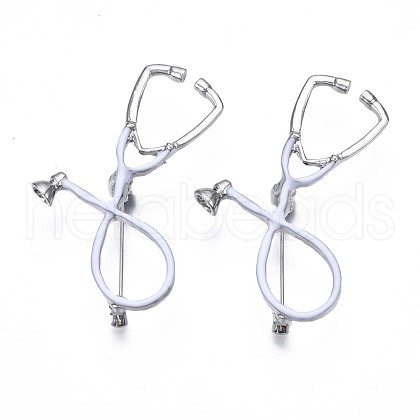 Stethoscope Enamel Pin JEWB-N007-102-1