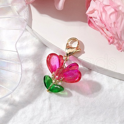Glass Pendants Decorations HJEW-MZ00212-05-1