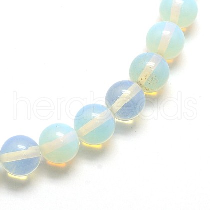 Opal Round Beads Strands G-O047-08-4mm-1