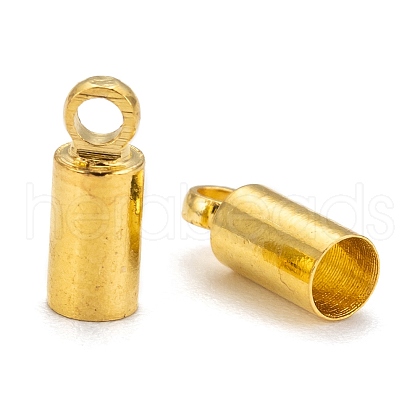 Rack Plating Brass Cord Ends KK-TAC0015-02G-1