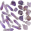 Unicraftale 24Pcs 2 Styles Natural Amethyst Pendants G-UN0001-12C-7