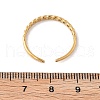 Curb Chain 304 Stainless Steel Open Cuff Ring for Women RJEW-M049-01G-01-3