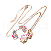Unicorn Alloy Enamel Pendant Necklaces & Stud Earrings Sets FS-WGDFD22-01-4