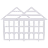 Detachable Lovely House Acrylic Earring Display Stands EDIS-WH0029-48B-1