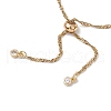 304 Stainless Steel Singapore Chain Slider Bracelet Making AJEW-JB01328-01-3