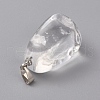 Natural Quartz Crystal Pendants G-k302-B24-3