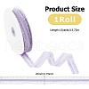 15 Yards Polyester Ruffled Elastic Lace Trim OCOR-WH0088-81D-2