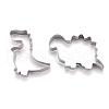 Non-Tarnish Stainless Steel Mixed Dinosaur Shaped Cookie Candy Food Cutters Molds DIY-H142-09P-2