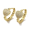 Rack Plating Brass Micro Pave Cubic Zirconia Clip-on Earrings EJEW-R162-44G-1