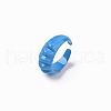 Spray Painted Alloy Cuff Rings RJEW-T011-33D-RS-3