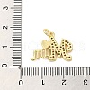 Brass Micro Pave Clear Cubic Zirconia Pendants FIND-Z041-11C-3