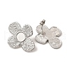 Non-Tarnish 304 Stainless Steel Stud Earrings Findings EJEW-I281-43P-2