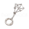 201 Stainless Steel Macrame Chain Pouch Empty Stone Holder Pendant Decoration HJEW-JM02292-4