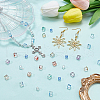 SOFPLATE 10 Colors Two Tone Transparent Glass Beads GLAA-SP0001-09-4